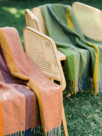 merino-wool-herringbone-throw-summer-blankets-green-terracota