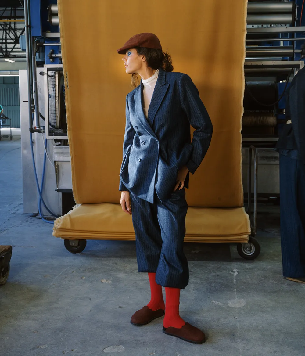 Pantalones vaqueros a rayas