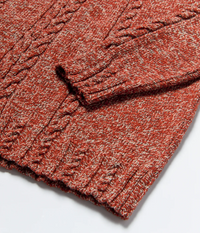 Tricolor Cable-Knit Sweater