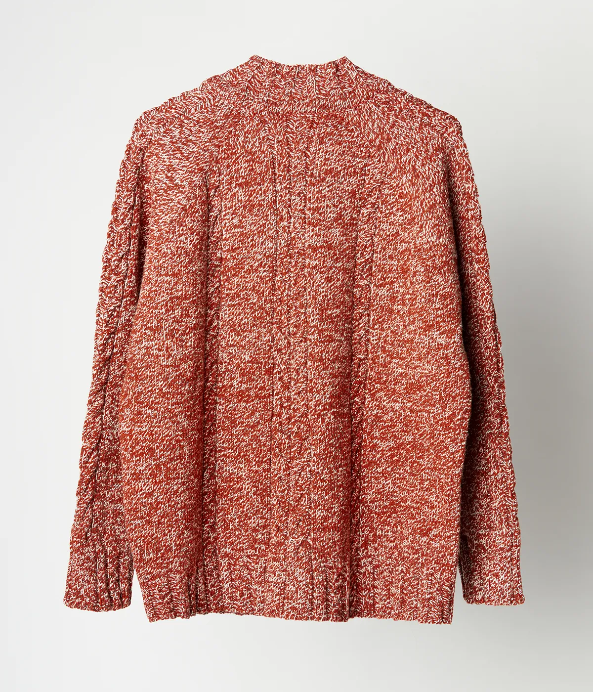 Tricolor Cable-Knit Sweater