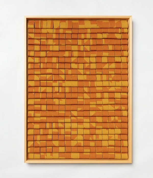 Yellow Digital Print Pixel Panel 