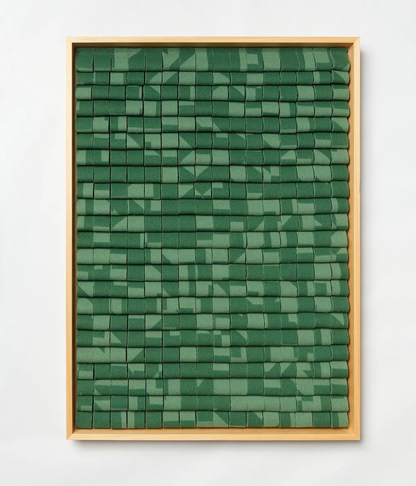 Green Digital Print Pixel Panel 