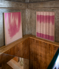 Panel Abstracto Rosa