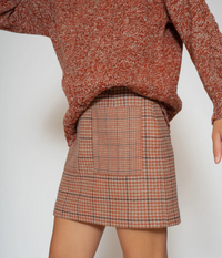 Mini Pied-de-Poule Skirt