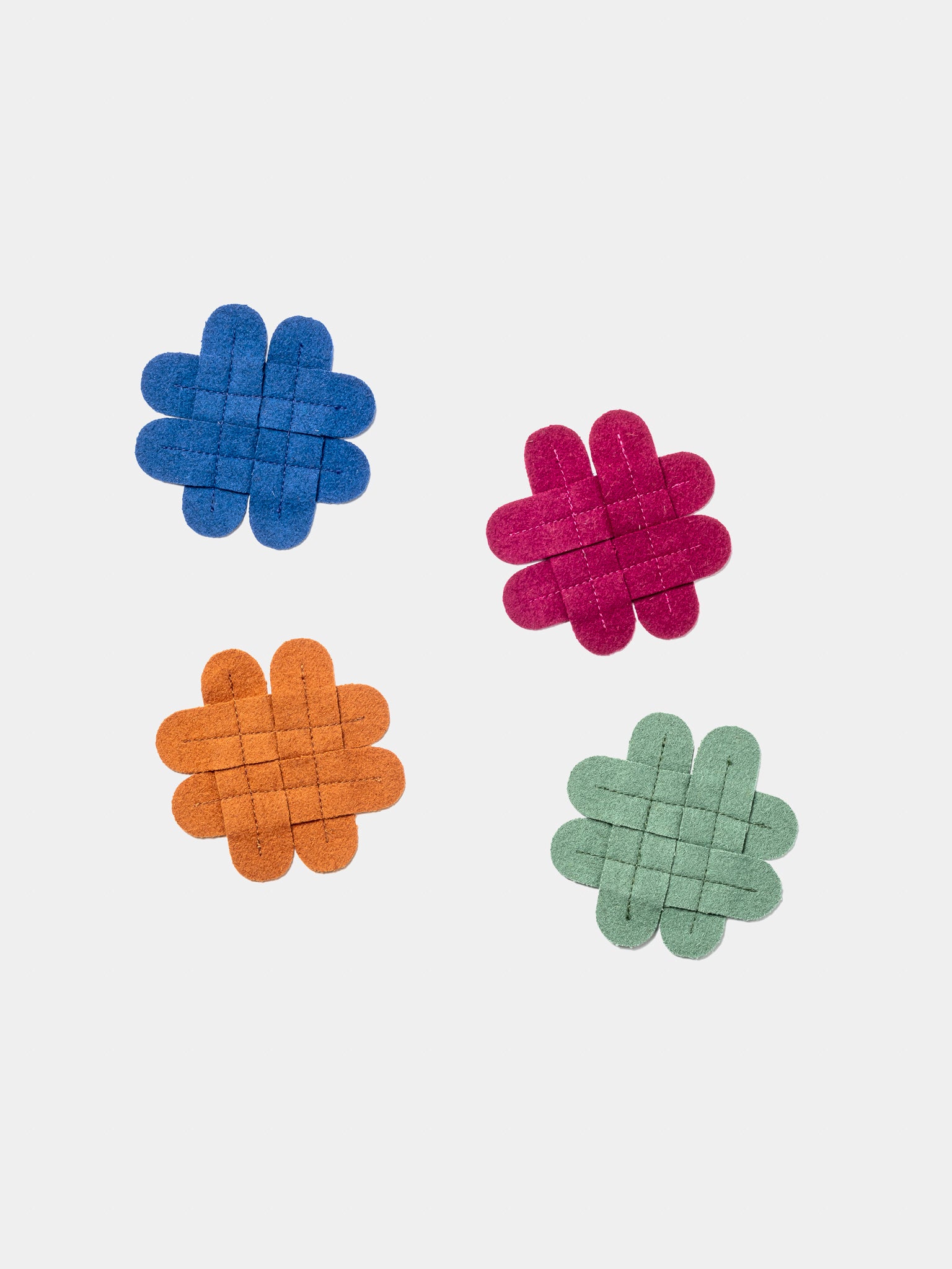 Bases de Copos Rattan Pack 4