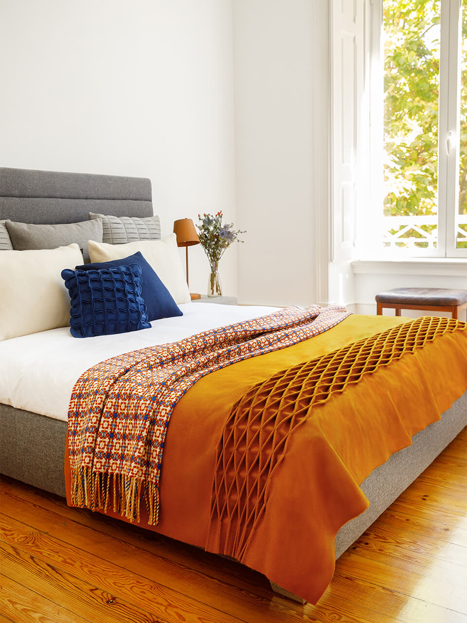 Fundo de Cama Favos
